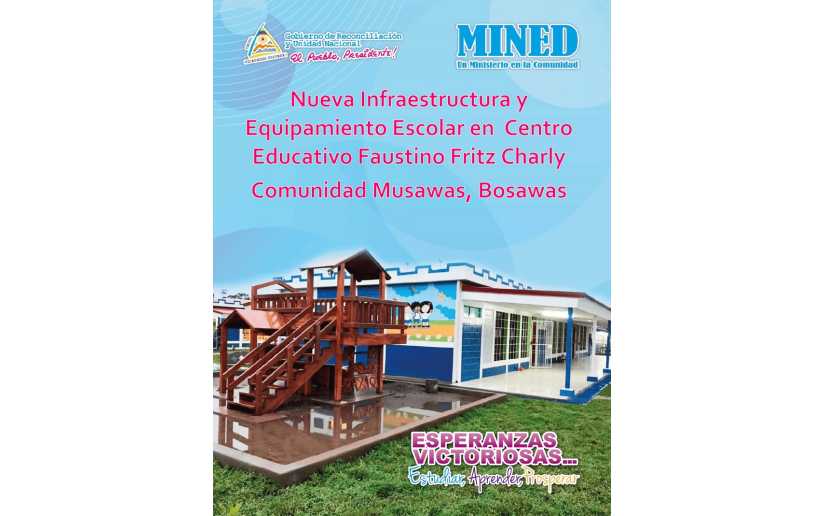 Inauguran infraestructura y equipamiento escolar en centro educativo en Musawás