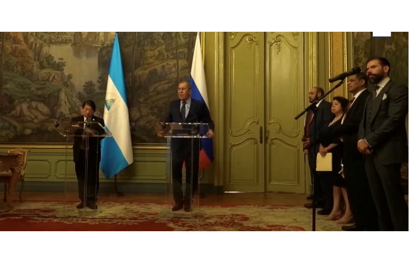 Cancilleres de Rusia y Nicaragua reunidos en Moscú