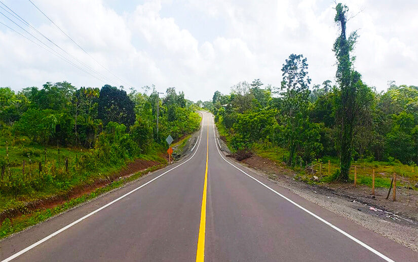 Culmina nuevo tramo de carretera en El Rama
