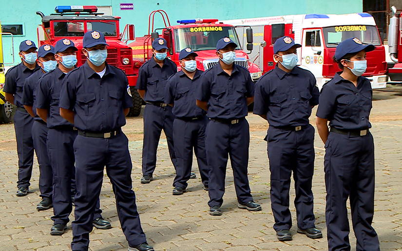 Capacitan a 30 nuevos bomberos para brindar servicio al pueblo nicaragüense