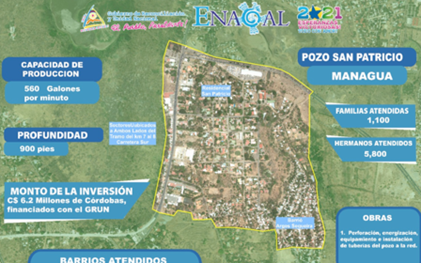 Enacal avanza en construcción de nuevo pozo de agua potable en Distrito III de Managua