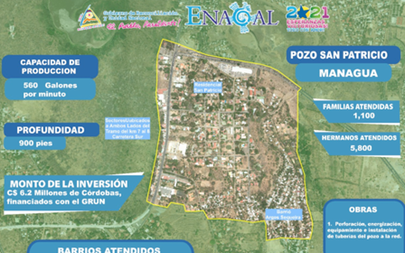 Enacal avanza en construcción de nuevo pozo de agua potable en Distrito