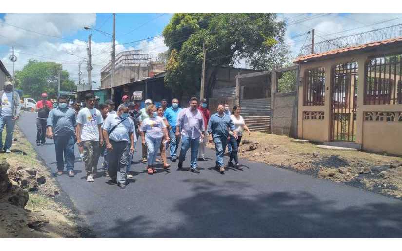 Alcaldía de Managua continúa construyendo calles en el barrio Pedro Betancourt