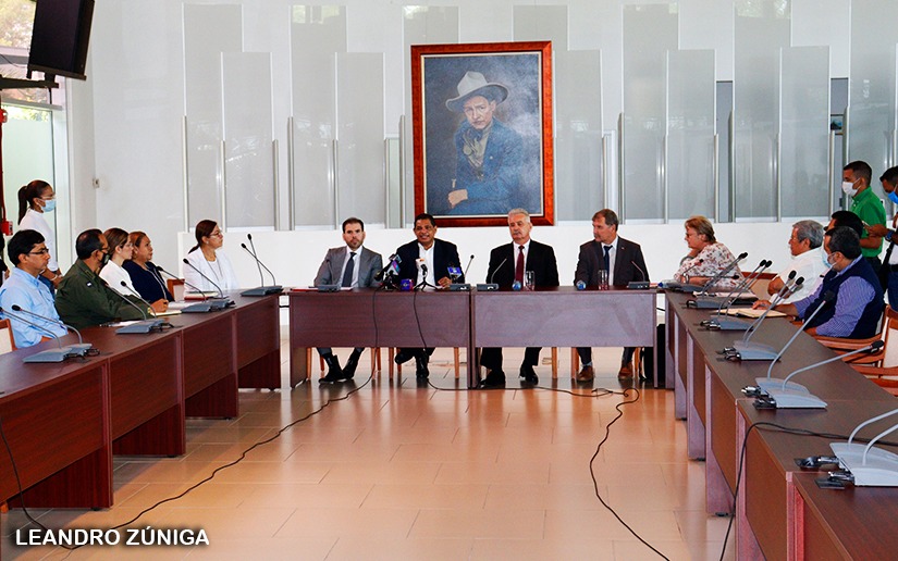 Reunión de cierre del trabajo realizado por directivo de la Uesor en Nicaragua