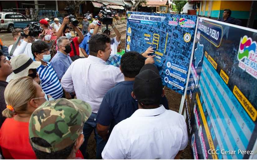 Avanza mejoramiento vial en el mercado Mayoreo en Managua