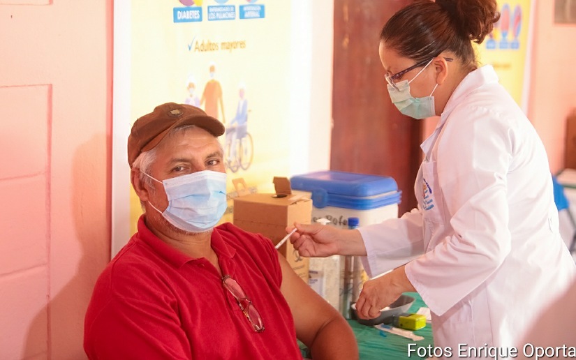 Octavo día de vacunación contra la Covid-19 en Managua