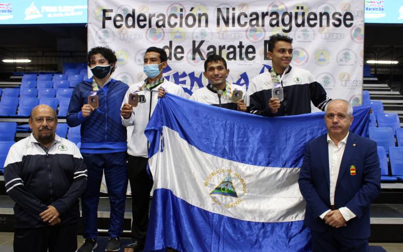 Nicaragua gana medalla de oro en Iberoamericano de Karate Do