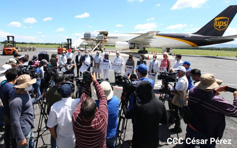 Llegan a Nicaragua 138 mil dosis de vacuna Sinopharm contra la Covid-19