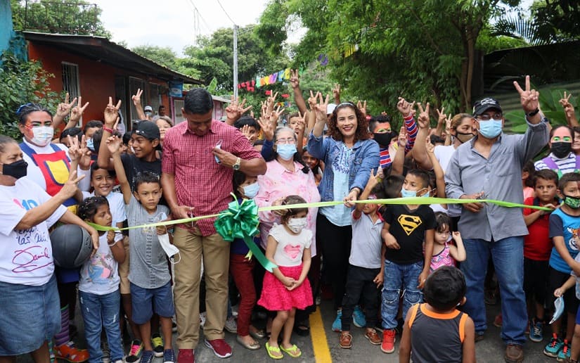 Inauguran mejoramiento vial en el barrio Pantasma del Distrito V de Managua