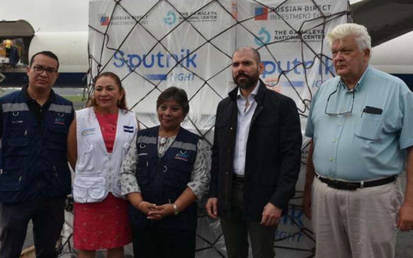 Nicaragua recibe primer lote de vacunas Sputnik Light de la Federación Rusa