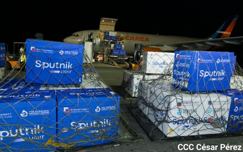 Más de 1 millón de vacunas Sputnik Light llegan a Nicaragua