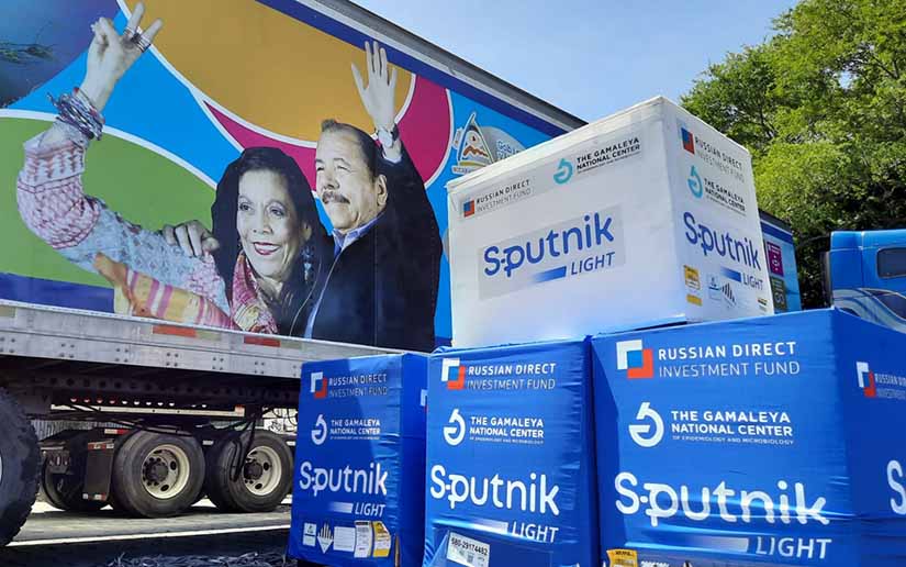 Nicaragua recibe 896 mil dosis de vacunas Sputnik Light