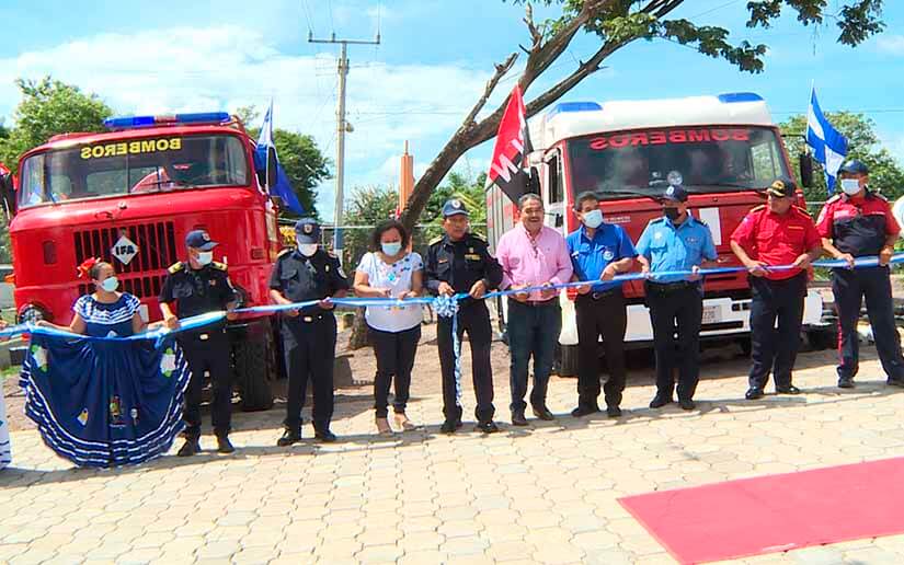 Familias de Palacagüina ya tienen su nueva estación de bomberos