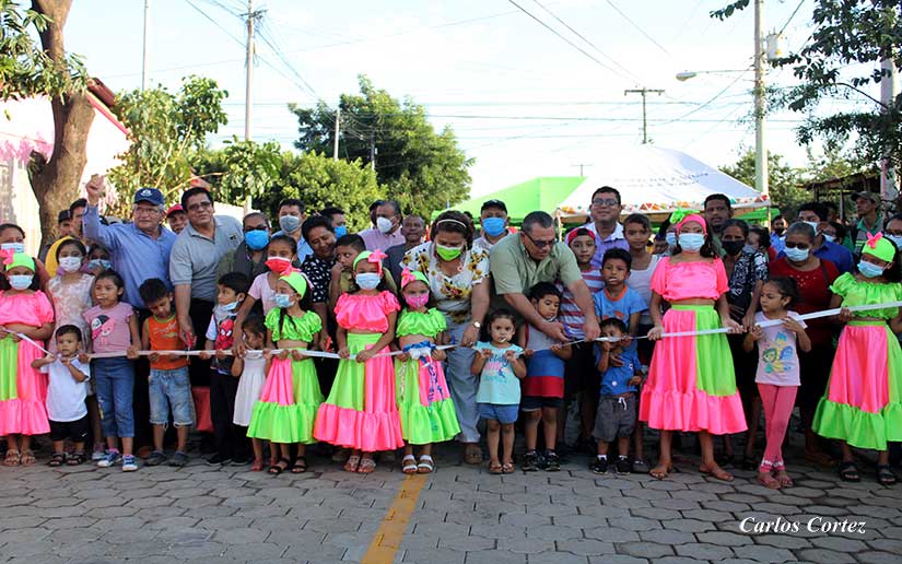 Inauguran mejoramiento vial en la Zona VIII de Ciudad Sandino