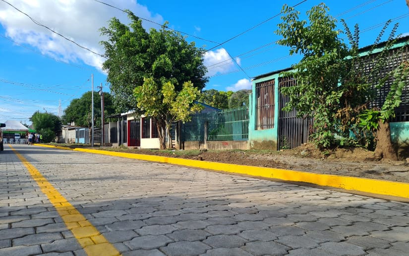Ciudad Sandino estrena más calles adoquinadas