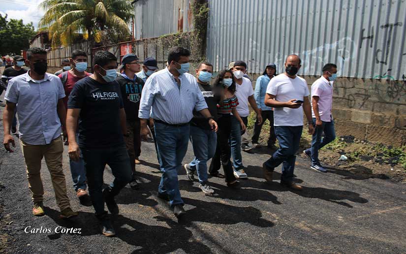 Alcaldía de Managua supervisa mejoramiento vial en Villa Reconciliación