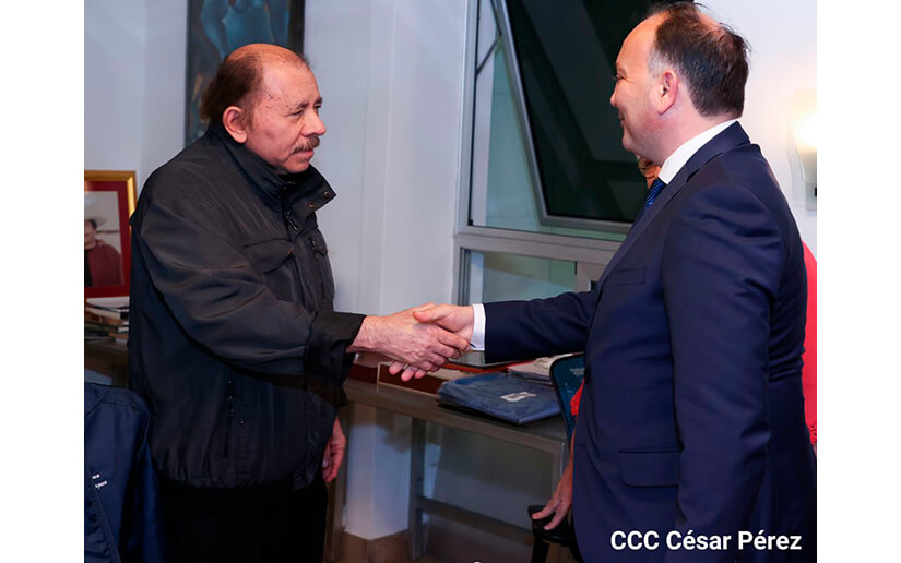 Presidente Daniel Ortega sostiene encuentro con el Canciller de Abjasia