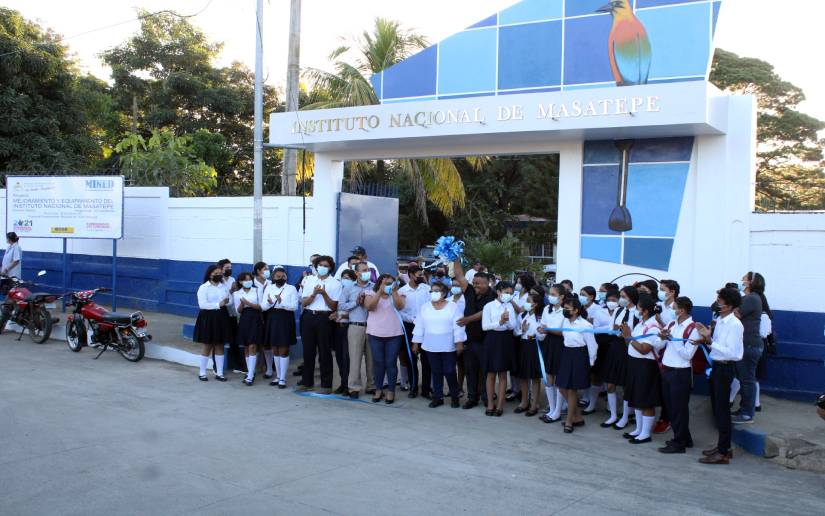 Nuevo triunfo en educación: Inauguran el Instituto Nacional de Masatepe
