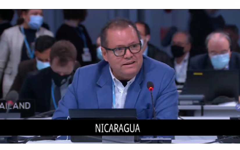 Nicaragua reafirma su posición sobre cambio climático en cierre de la COP 26