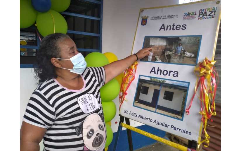 Alcaldía de Managua entrega una vivienda digna en el barrio Anexo Cuba