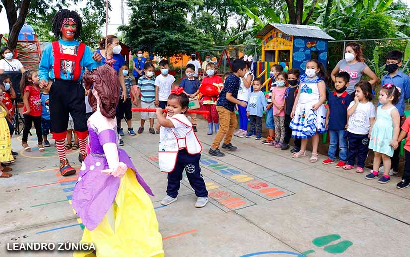 Niñez protagoniza colorido festival en CDI de Ciudad Sandino