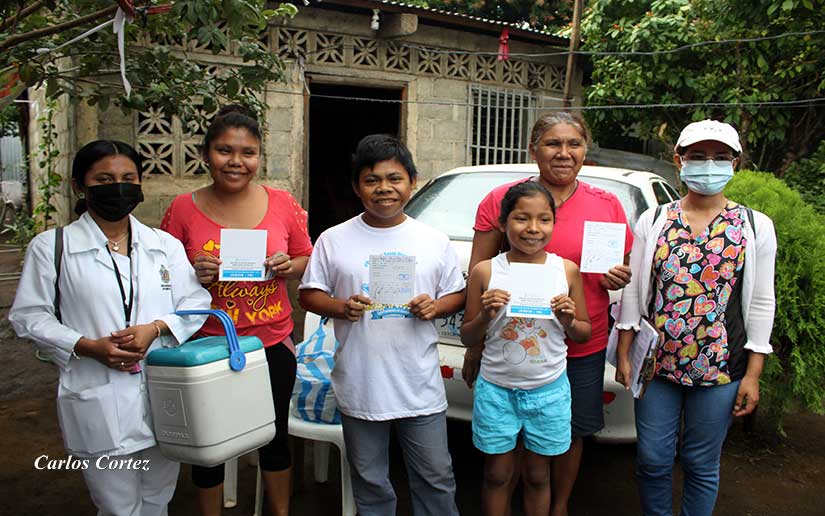 Managua: Vacunación casa a casa llega a los barrios del Distrito 5