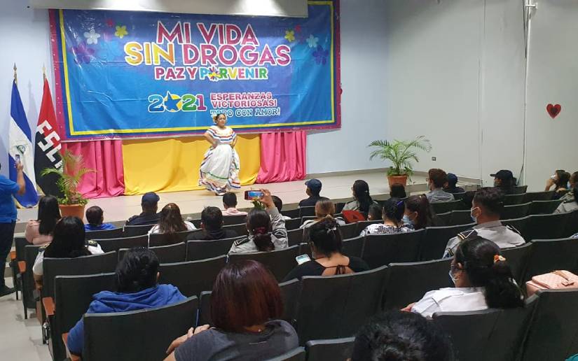 Migob realiza festival artístico como parte del programa de lucha contra las drogas
