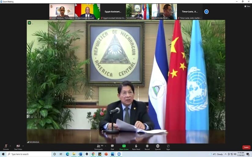 Nicaragua en la 45 Reunión Anual Ministros de Relaciones Exteriores G77+CHINA