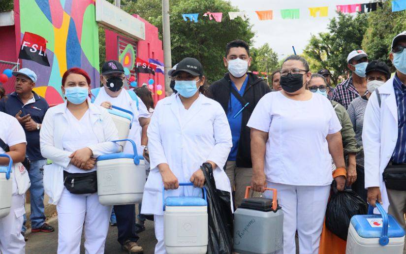Vacunación contra la Covid-19 llega al barrio Naciones Unidas en Managua