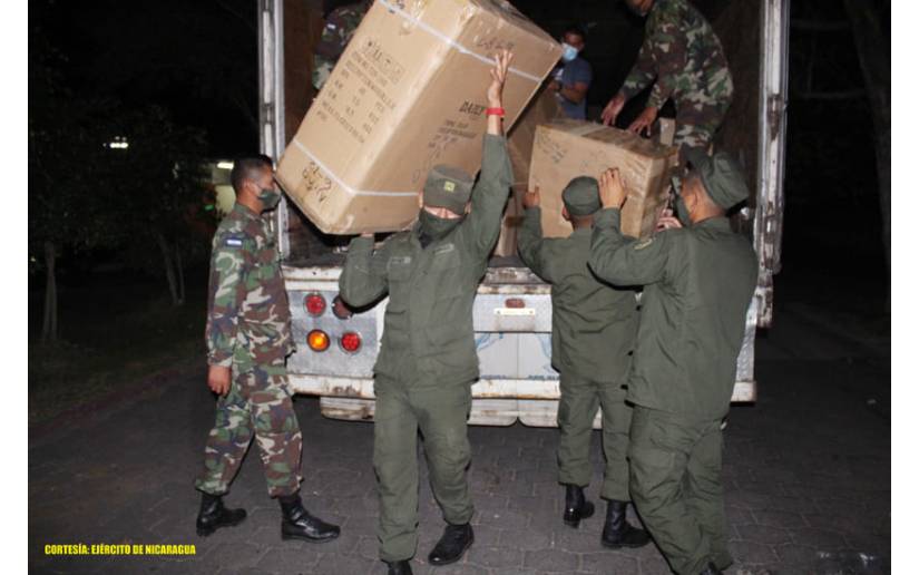 Ejército realizó descargue de 14,529 juguetes en la Escuela Normal de Estelí