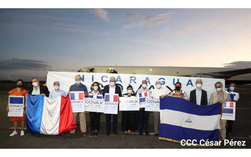 Nicaragua agradece vacunas contra la covid-19 donadas por Francia
