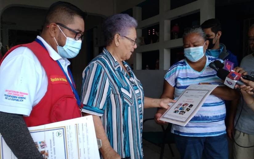 Gobierno Sandinista brinda seguridad jurídica a familias de Managua