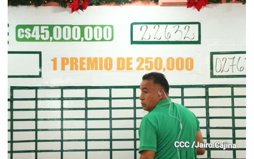 Los 45 millones de córdobas del sorteo navideño se van para León