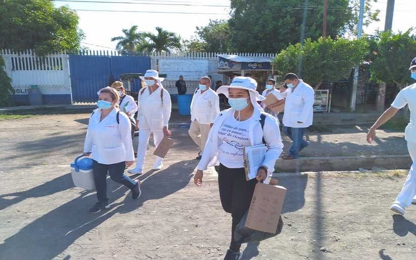 Minsa realiza vacunación casa a casa contra la Covid 19 en San Benito, Tipitapa