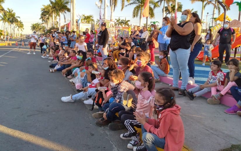 Niñez nicaragüense disfruta de tarde recreativa en el Puerto Salvador Allende