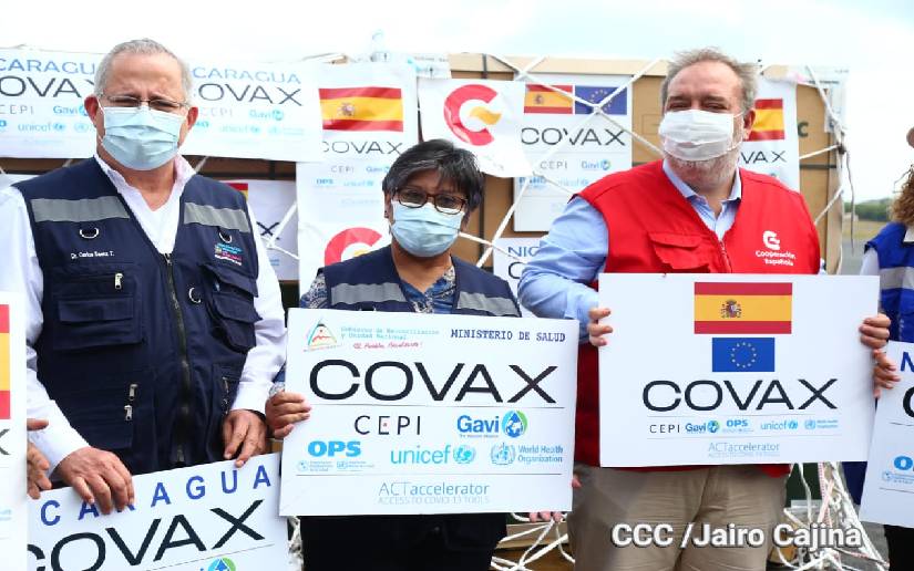 Nicaragua recibe 993 mil 400 dosis de vacunas Janssen contra la Covid-19