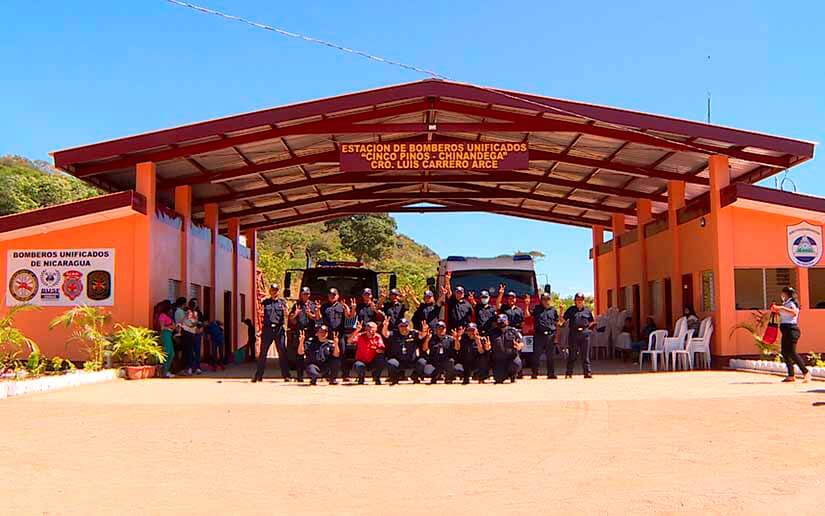 Inauguran estación de bomberos en Cinco Pinos, Chinandega