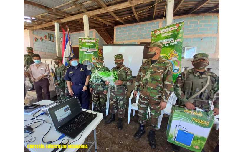 Ejército de Nicaragua participa en presentación de estrategia de monitoreo ambiental
