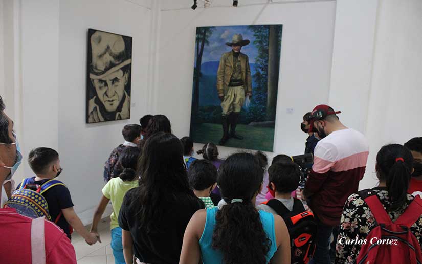 Realizan exposición de artes plásticas en homenaje al General Sandino
