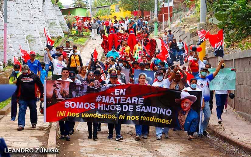 Pueblo de Mateare rinde homenaje al General Sandino a través de una cabalgata