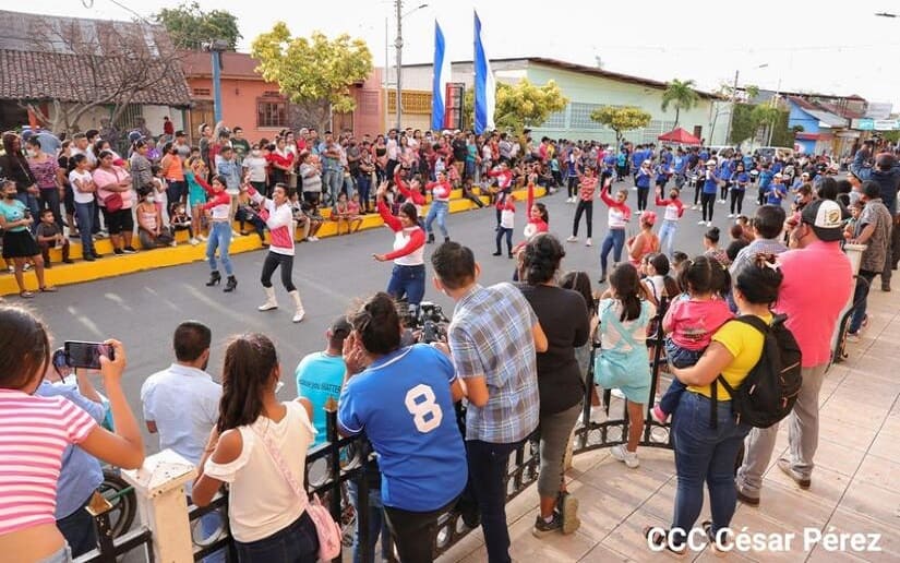Bandas rítmicas de Masaya celebran la paz que se vive en Monimbó Insurrecto