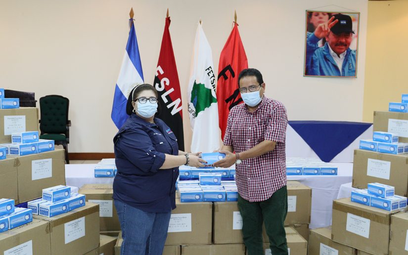 Ministerio de Salud de Nicaragua recibe nueva donación de mascarillas