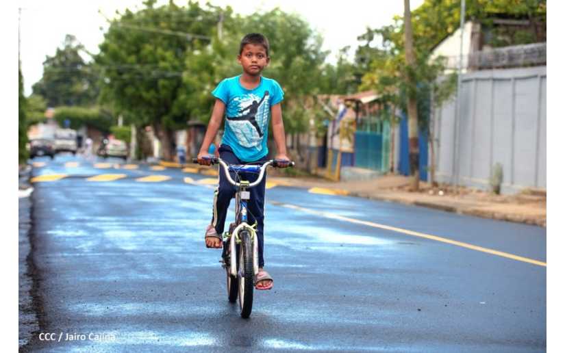 Alcaldía de Managua entrega nuevas cuadras pavimentadas