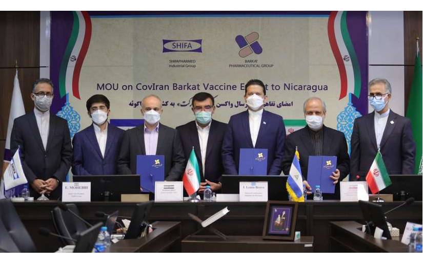 Irán dona a Nicaragua 200 mil dosis de vacuna contra el Covid-19
