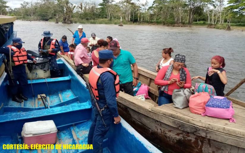 Ejército de Nicaragua brindó seguridad e inspección a embarcaciones y flota pesquera 