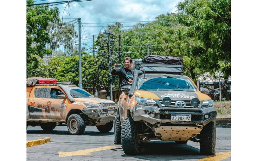 Equipo “Sin Huellas 4×4” de Argentina visitó Nicaragua