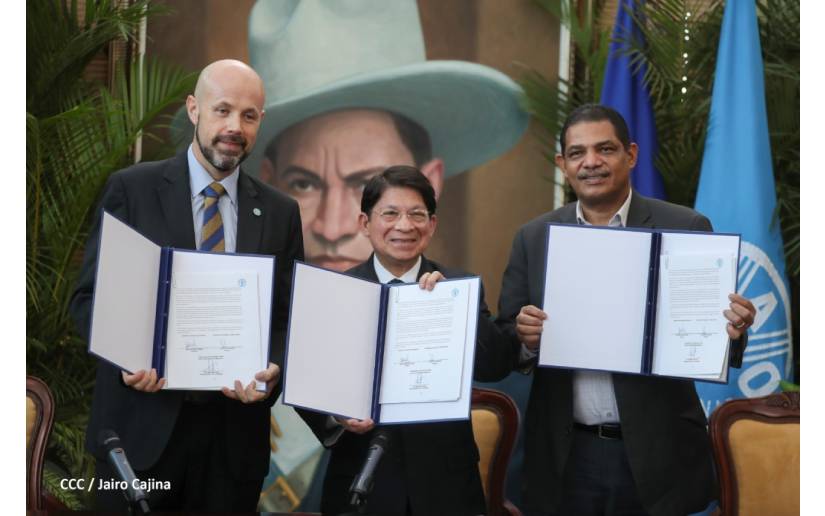 Nicaragua y FAO firman nuevo Marco de Programación País 2022-2026