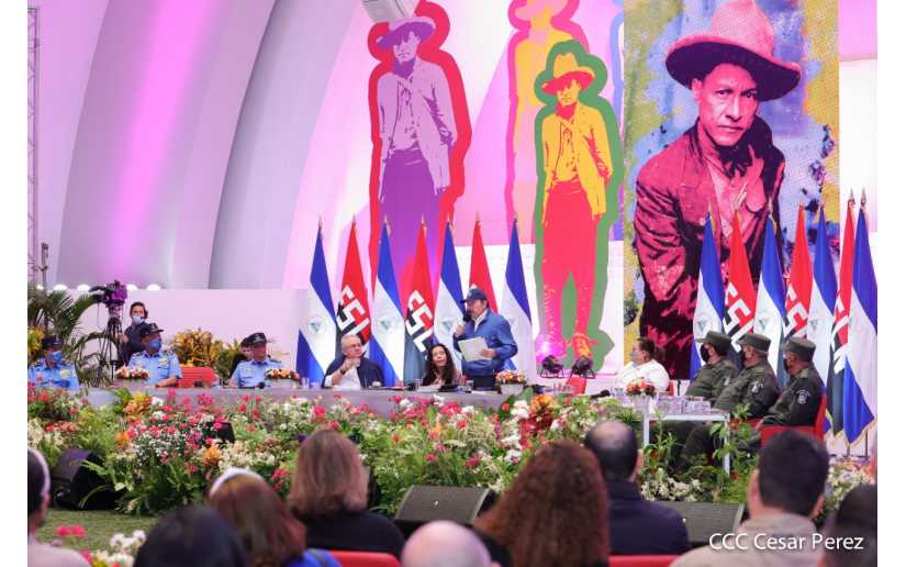 Acto en Conmemoración del 127 Aniversario Natal del General Sandino (18-05-22)