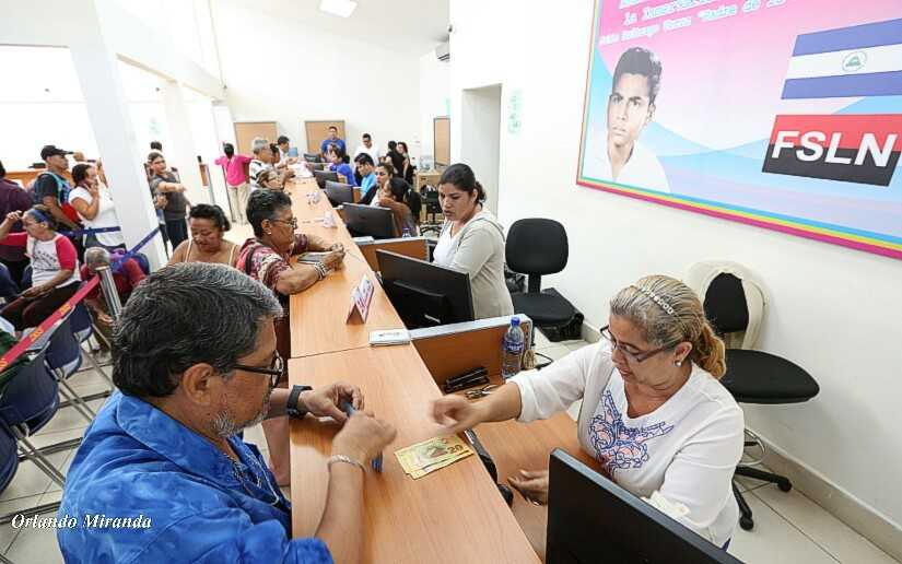 Gobierno de Nicaragua garantiza pago de más de 313 mil pensiones a través del Inss