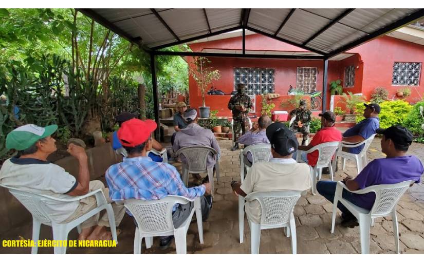 Ejército de Nicaragua participó en reunión con productores y ganaderos 